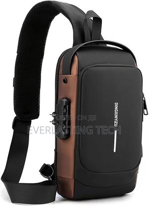 Sling Bag Pack With Lock Waterproof Anti-Theft Crossbody Backpack - thumbnail 2