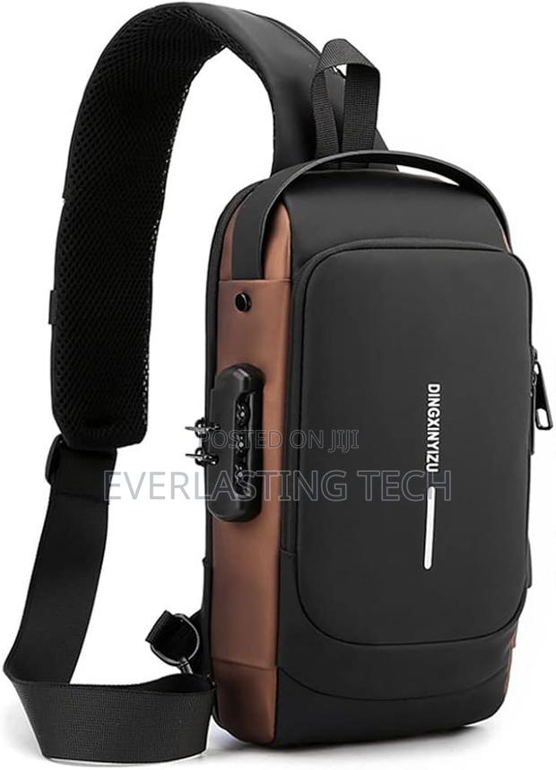 Sling Bag Pack With Lock Waterproof Anti-Theft Crossbody Backpack - main view
