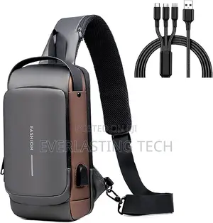 Sling Bag Pack With Lock Waterproof Anti-Theft Crossbody Backpack