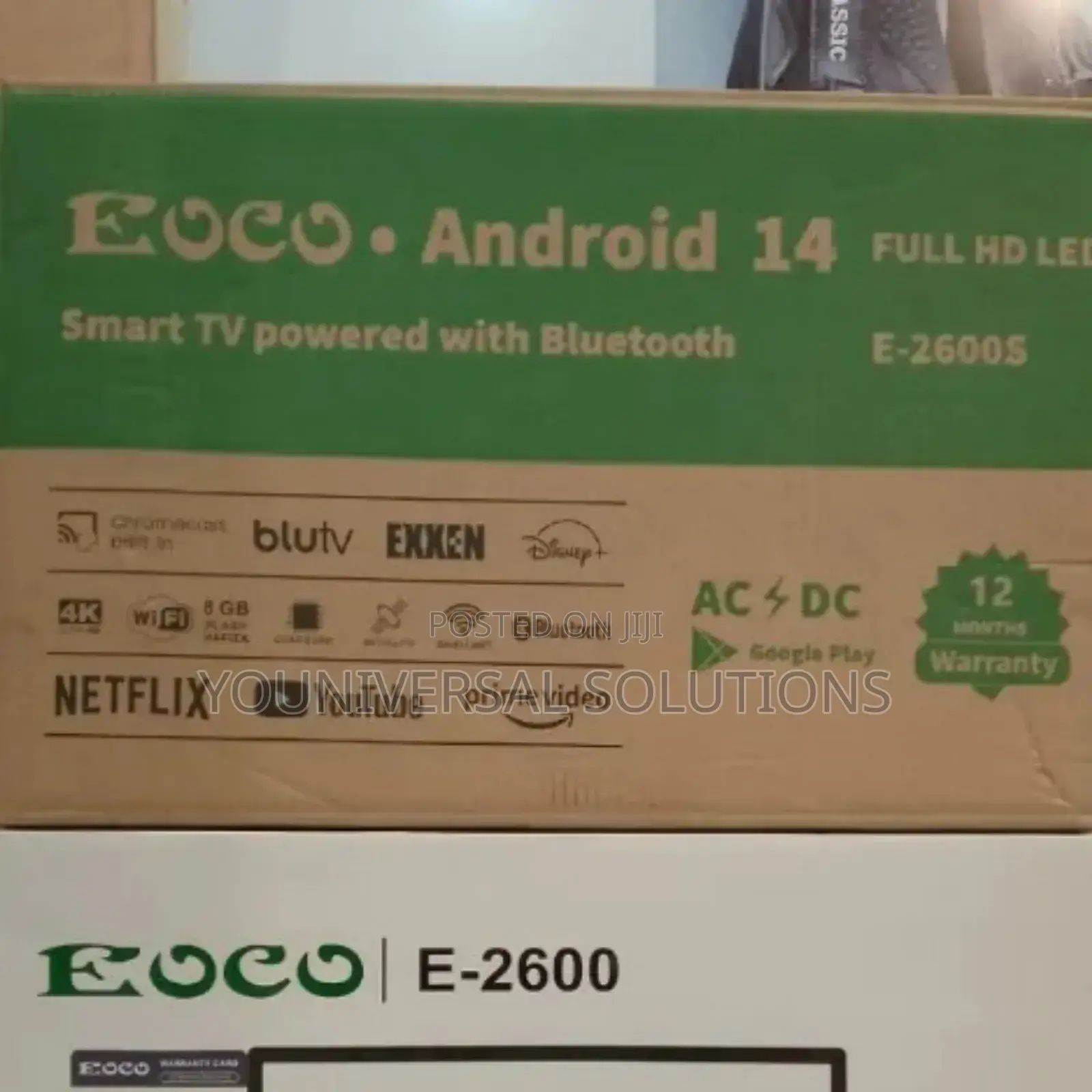 Eoco Smart 26inches 
Ac/Dc