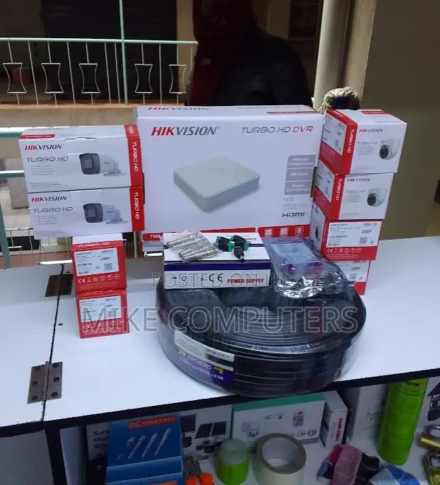 Four 4 Hikvision Quality Hd CCTV Cameras Complete Kit With Night