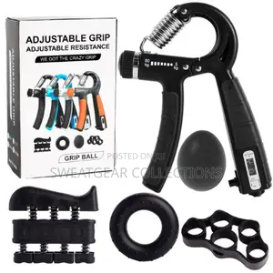 Hand Gripper Strengthener Kit With Adjustable Resistance