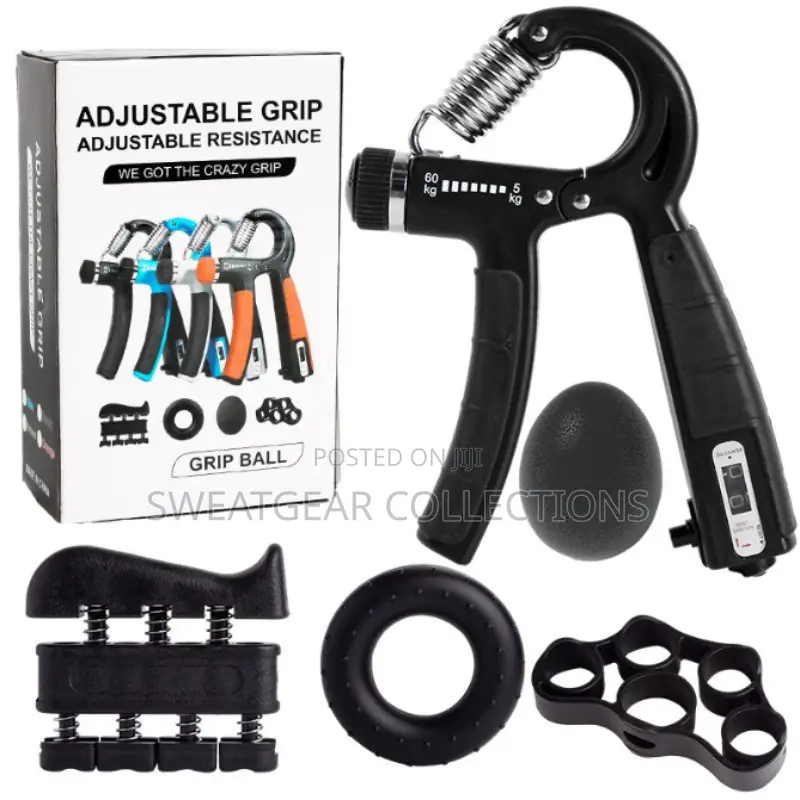 Hand Gripper Strengthener Kit With Adjustable Resistance