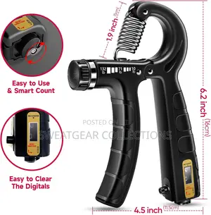 Hand Gripper Strengthener Kit With Adjustable Resistance