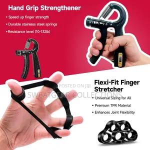 Hand Gripper Strengthener Kit With Adjustable Resistance