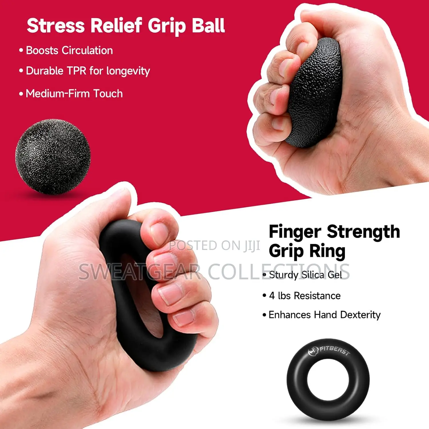 Hand Gripper Strengthener Kit With Adjustable Resistance