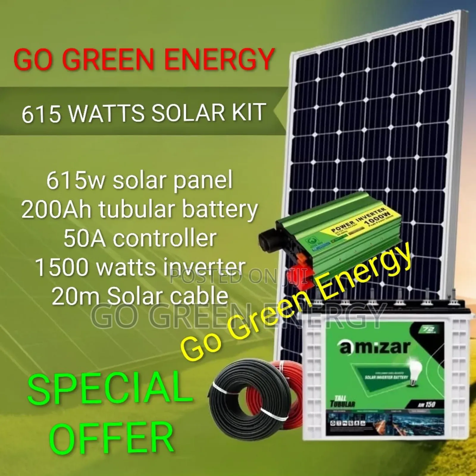 615 W Power Backup Kit