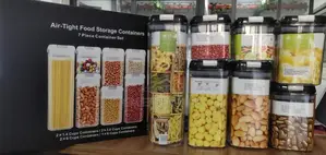 7pc Transparent Acrylic Food Storage Container