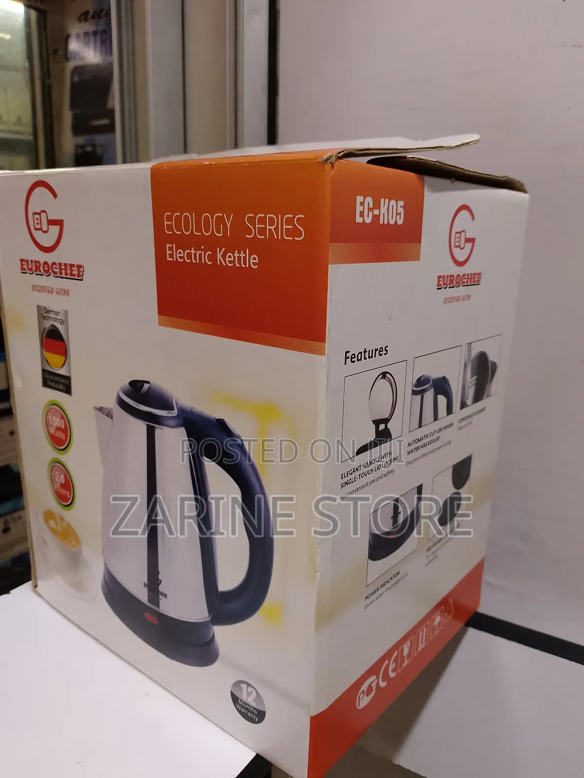 Electric Kettle 2.0 Litres 1500w Durable and Reliable