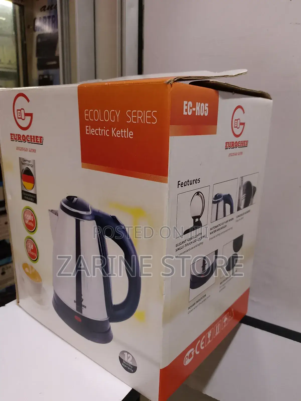 Electric Kettle 2.0 Litres 1500w Durable and Reliable