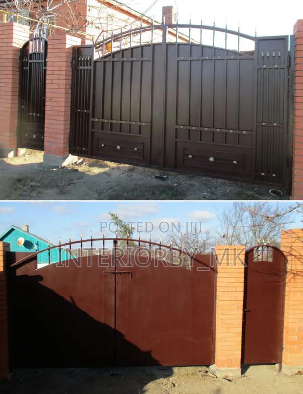 Strong Iron Swing Gate | Premium Finishing - main view