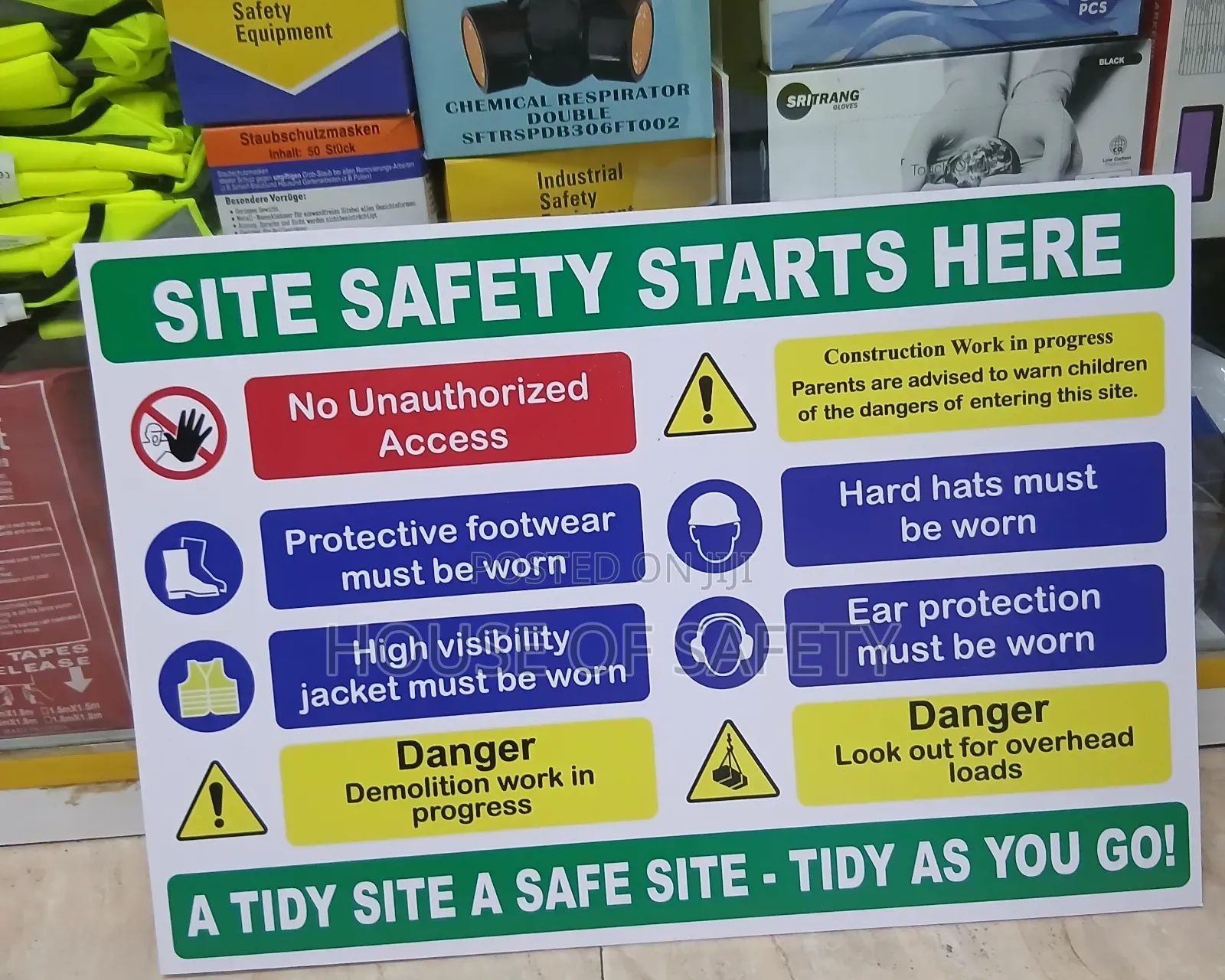 Large Size ,A2 Construction Sign Board