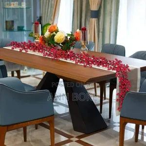 1.8m Red Berry Christmas Garland With Light