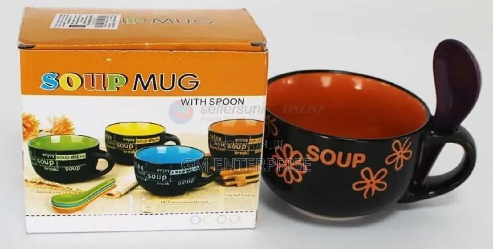 Ceramic Soup Bowl Ceramic Spoon
