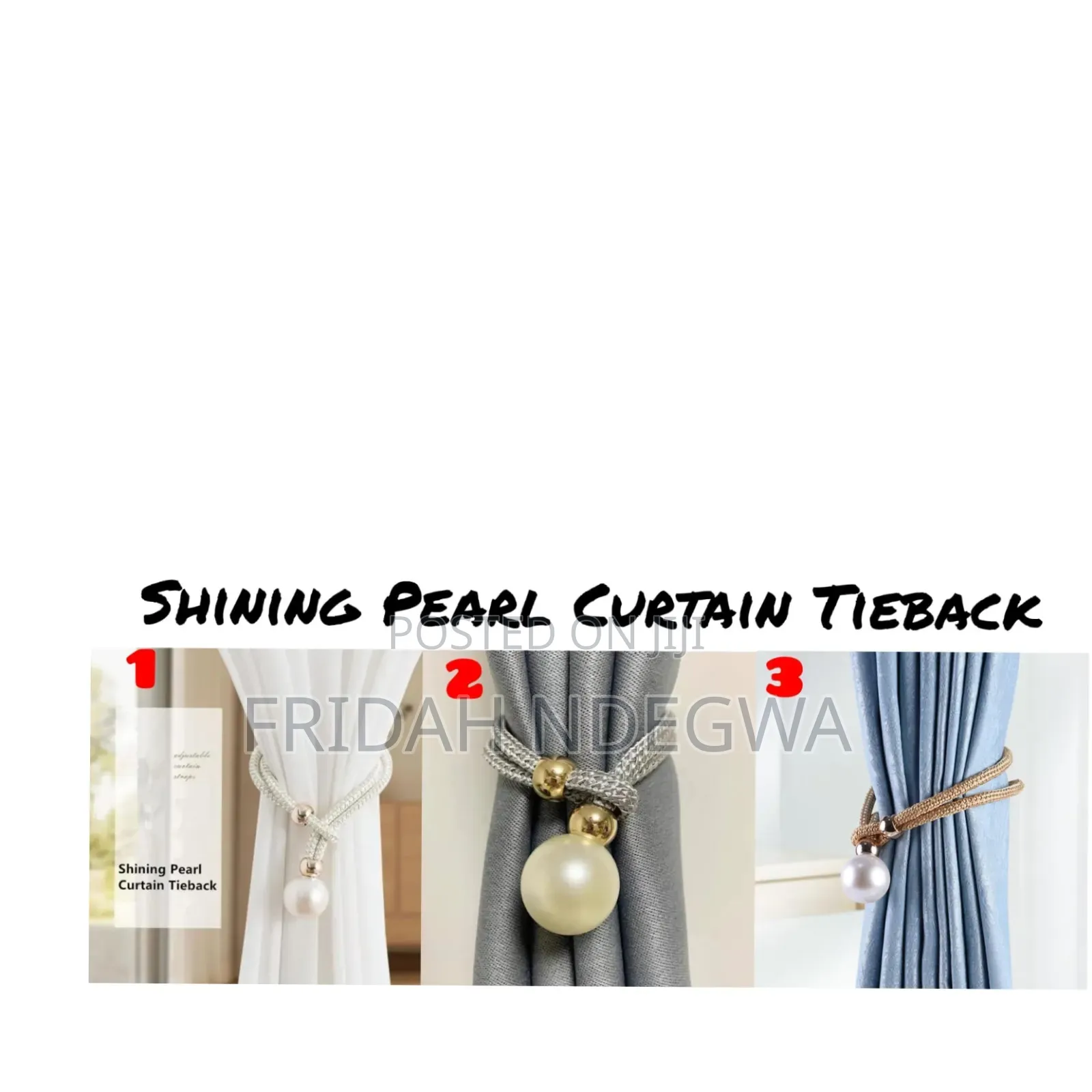 Shining Pearl Curtain Tieback