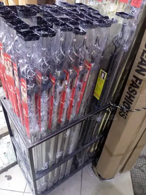 2m Double Silver Curtain Rods