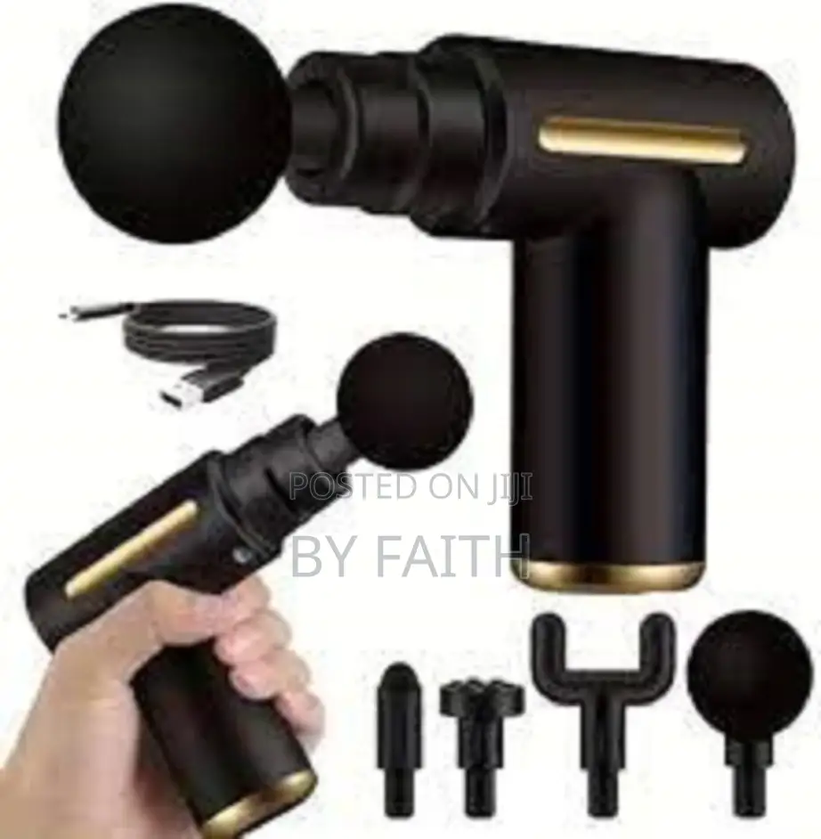 Rechargeable Massage Gun With 6 Attachments][P;'\