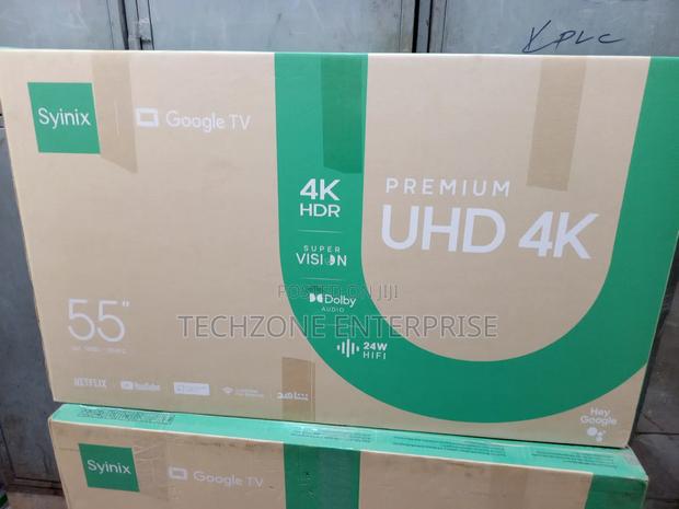 Syinix Tv 55 Inch Premium Uhd Flameless Google Tv