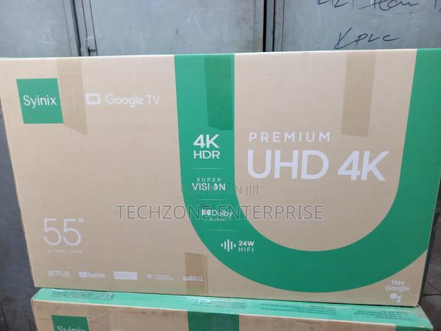 Syinix Tv 55 Inch Uhd Google Tv With Dolby Audio ,