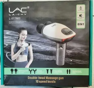 Massage Gun.Double-head.10 Speed Level, 8 Head.Lac Laichy L-077mg