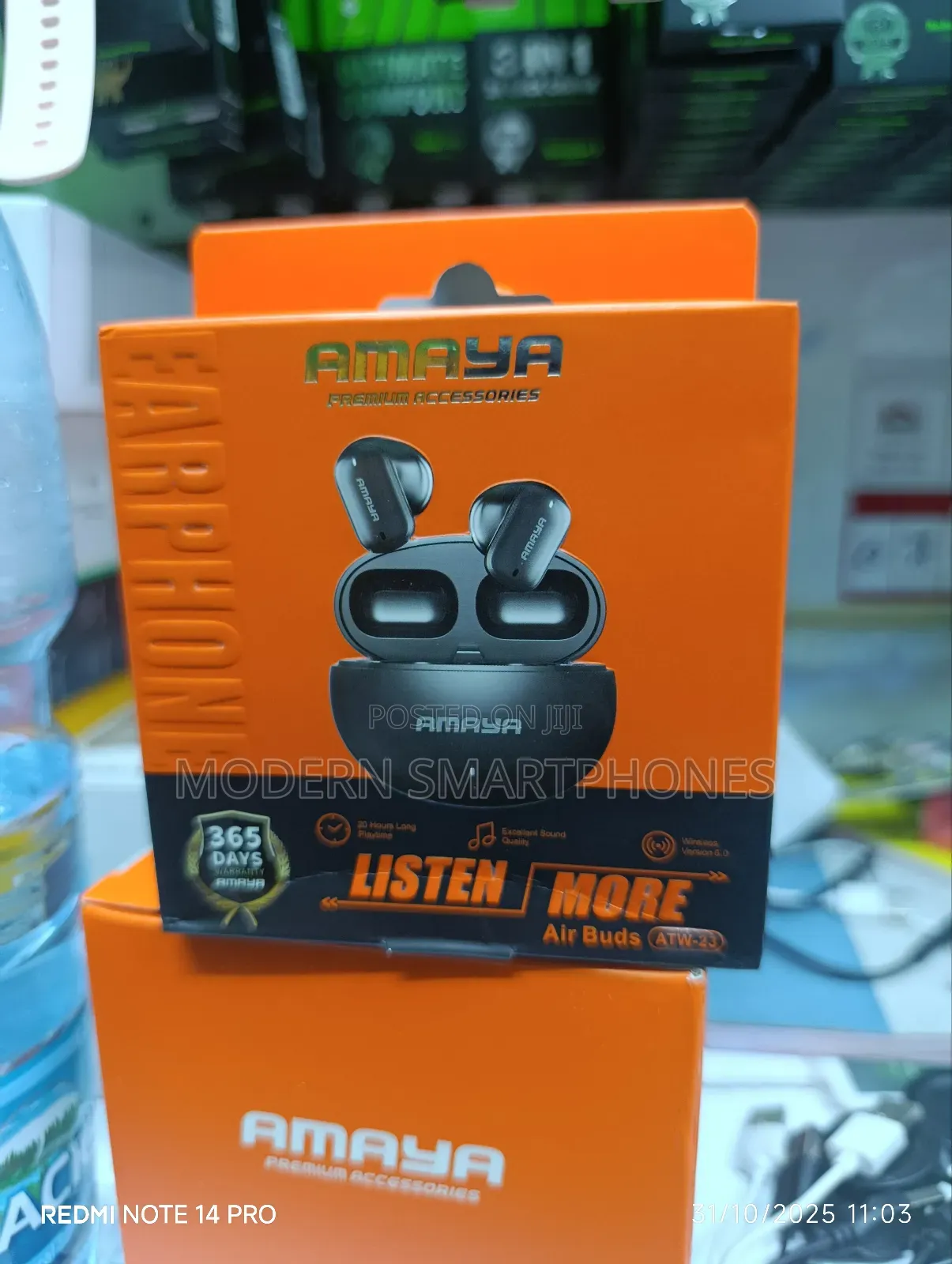 New Amaya Atw 23 Bluetooth Earphones Earpods