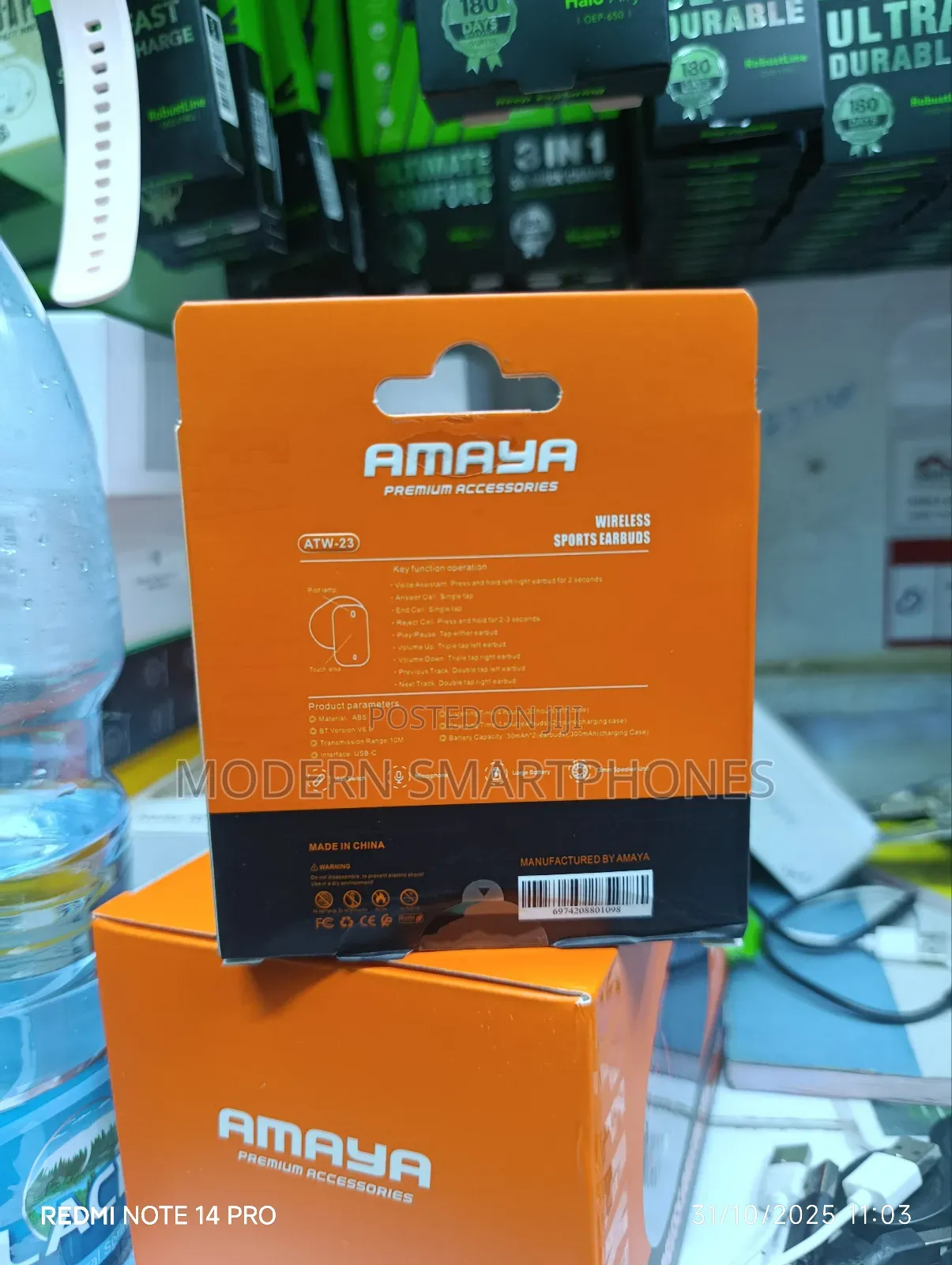 New Amaya Atw 23 Bluetooth Earphones Earpods