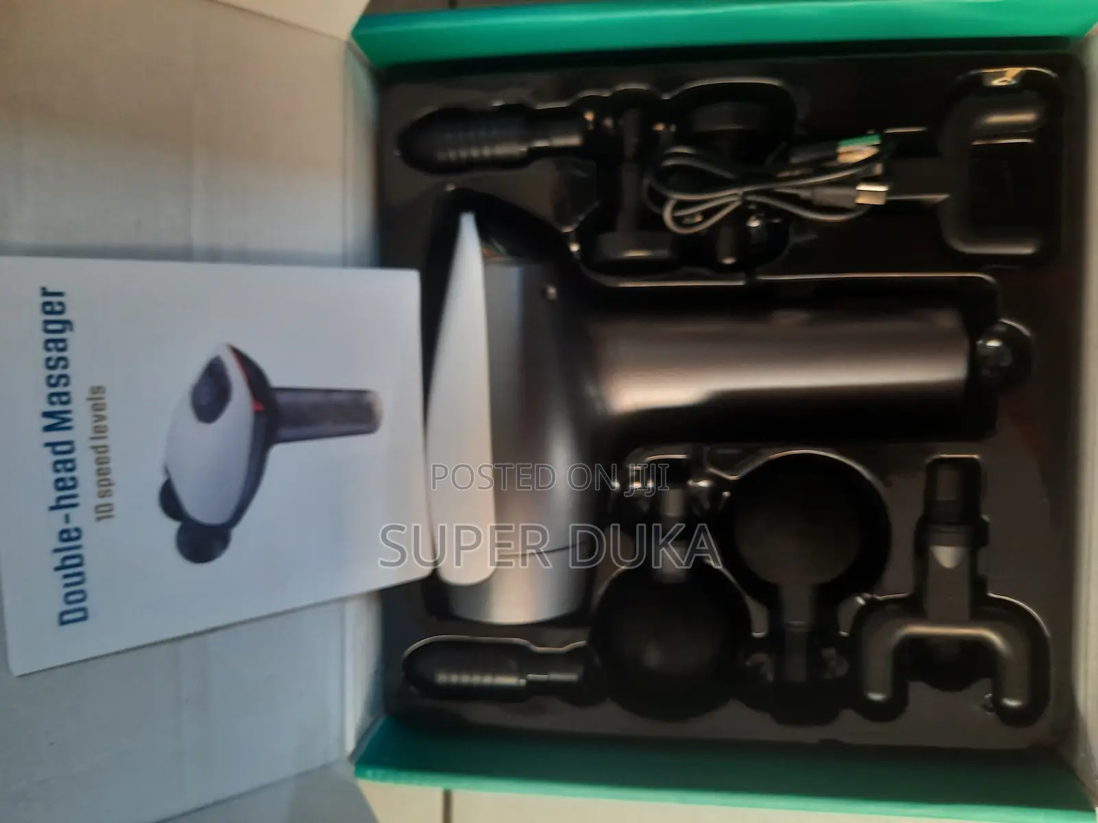 Massage Gun.Double-head.10 Speed Level, 8 Head.Lac Laichy L-077mg