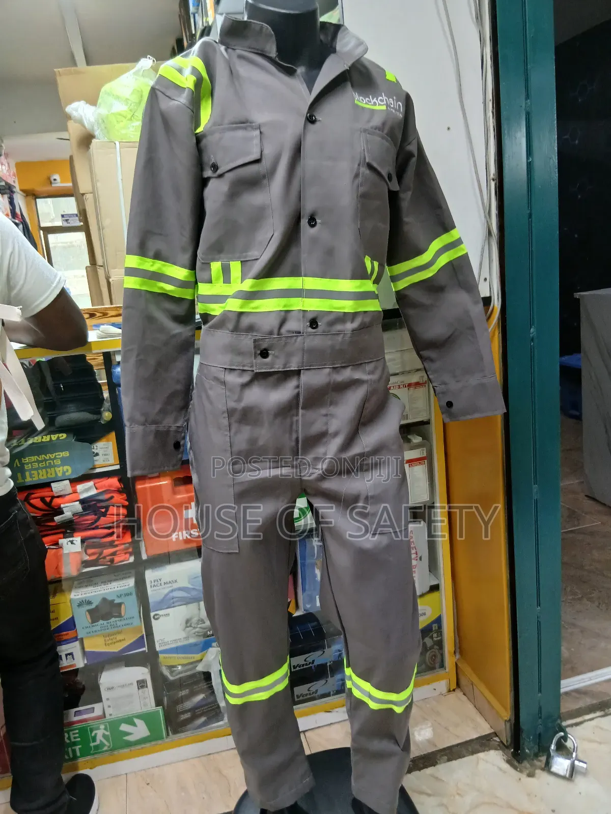 Green Reflectors in Grey Coveralls