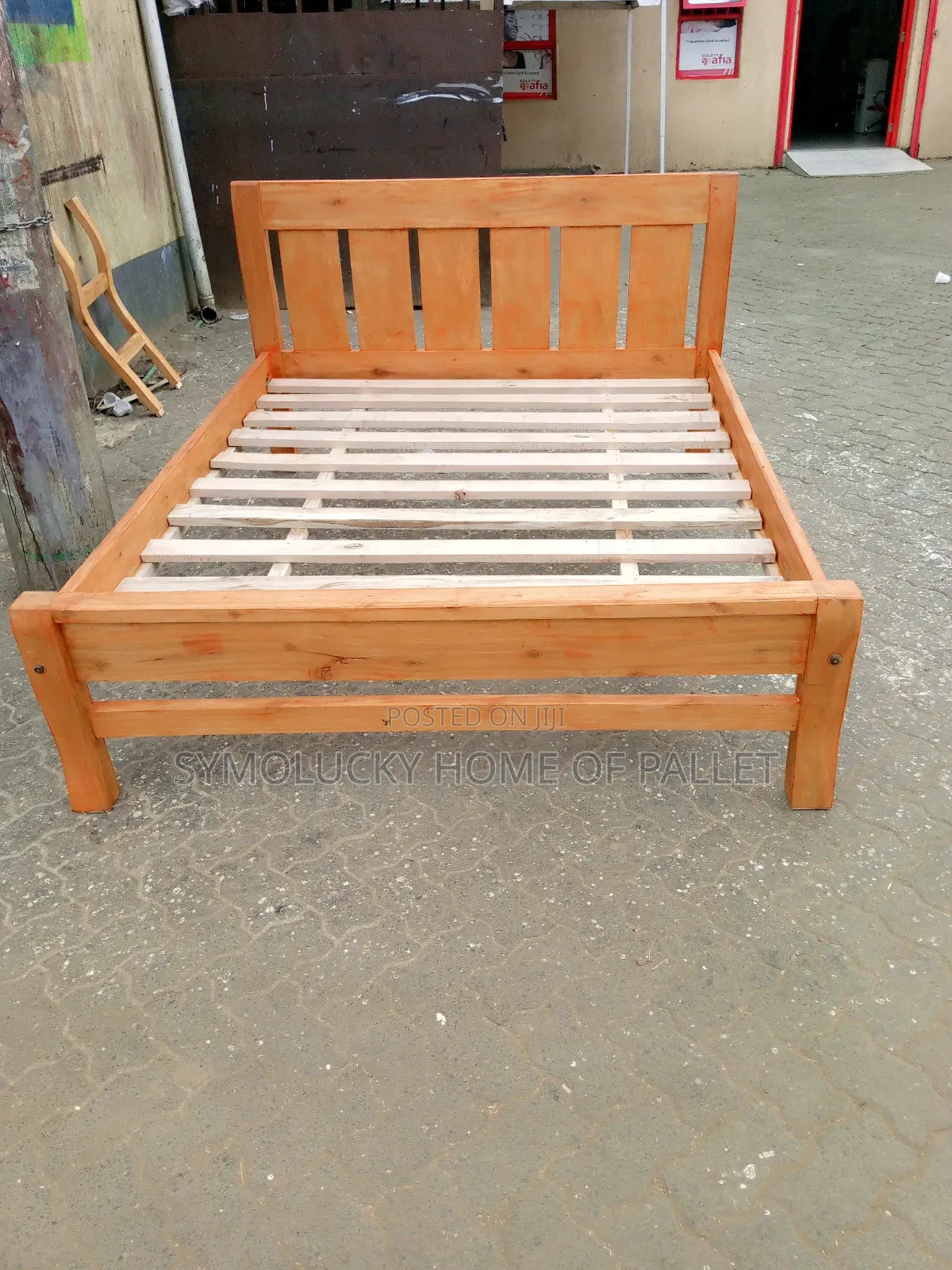 Brand New 5*6 Hardwood Bed