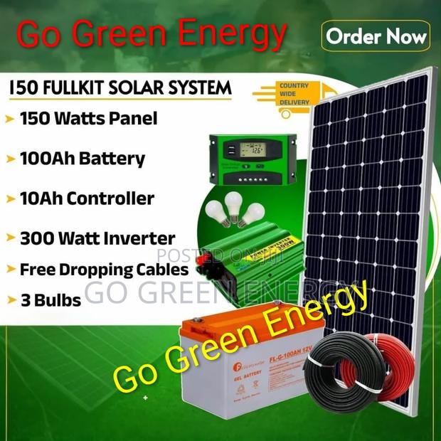 150w Solar Full Kit