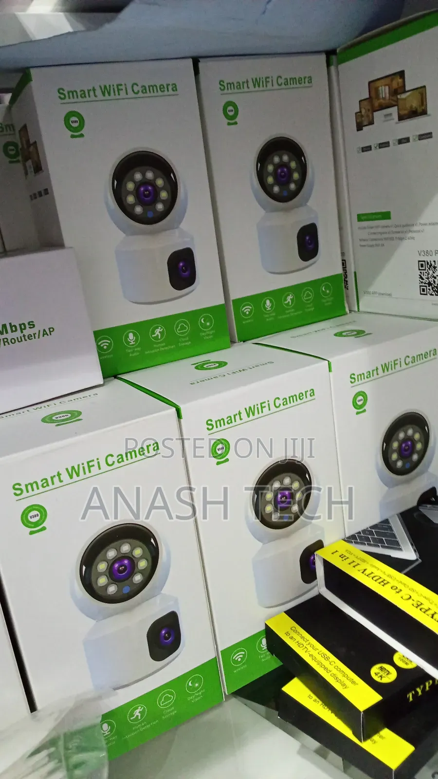 V380 Dual Lens Wifi Baby Monitor PTZ Camera