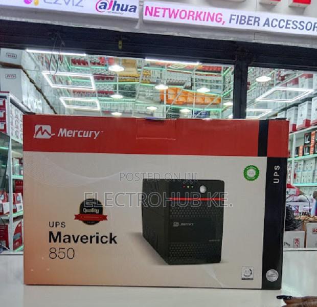 Mercury Maverick 850 Ups 510w 2x Universal Socket 9ah Battery Uk Power