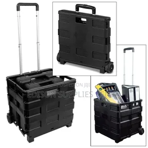 Utility Cart Foldable Boot Cart Wheeled Shopping Trolley Hand Truck
