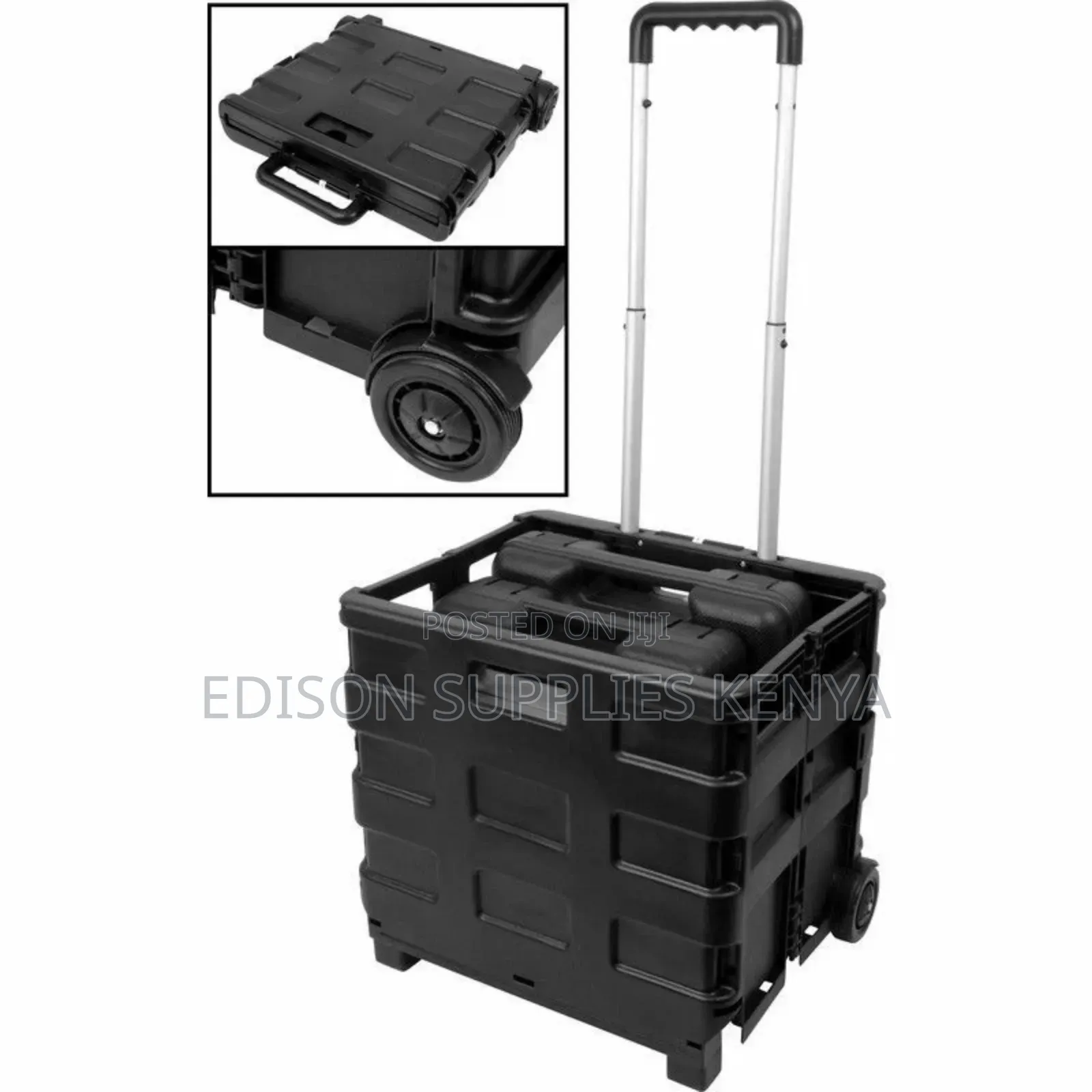 Utility Cart Foldable Boot Cart Wheeled Shopping Trolley Hand Truck