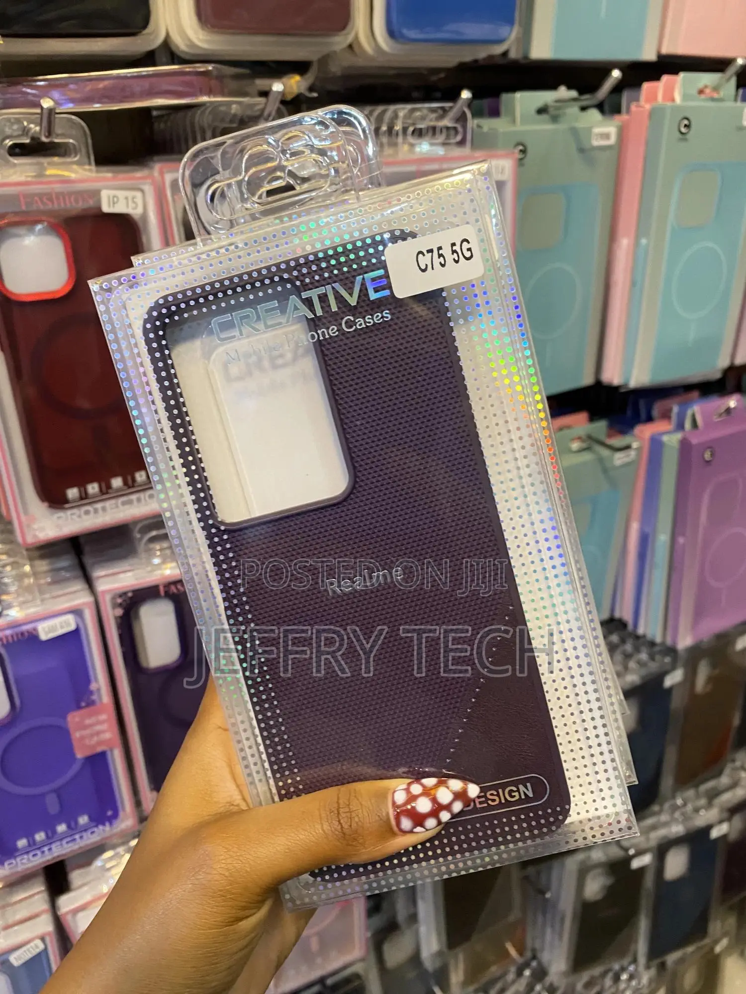 Versatile Vegan Leather Case Back for Poco C75 5g
