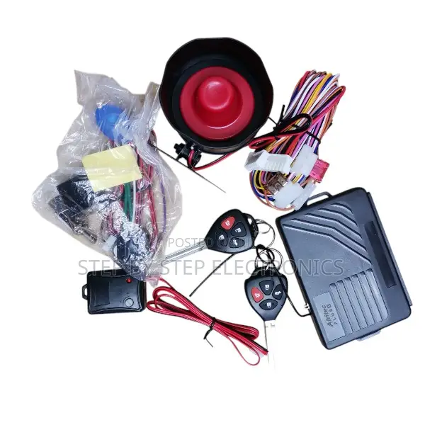 Universal Car Alarm Kit With Flip Keys, Vibration Sensor Alert Siren