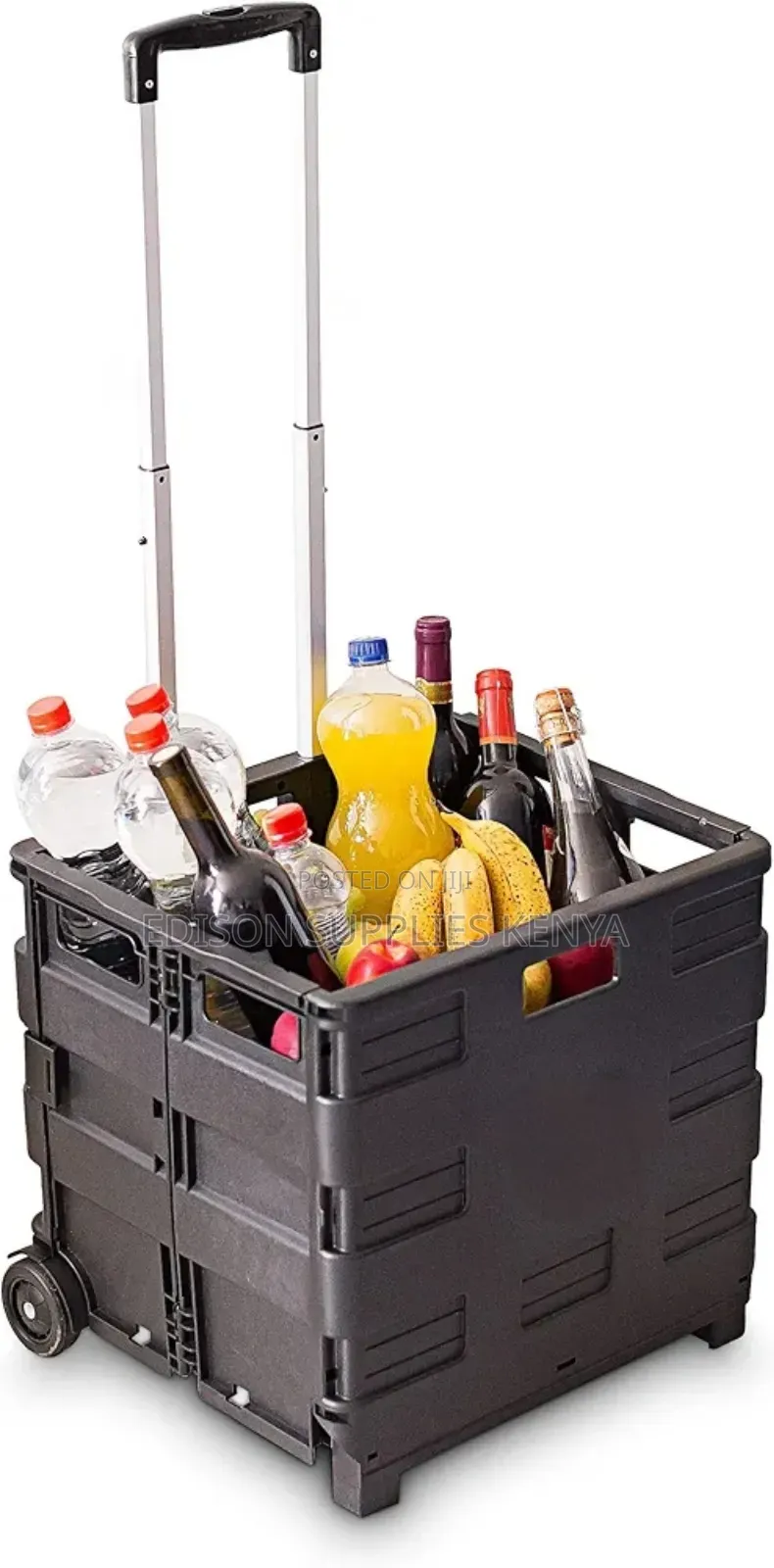 Utility Cart Foldable Boot Cart Wheeled Shopping Trolley Hand Truck