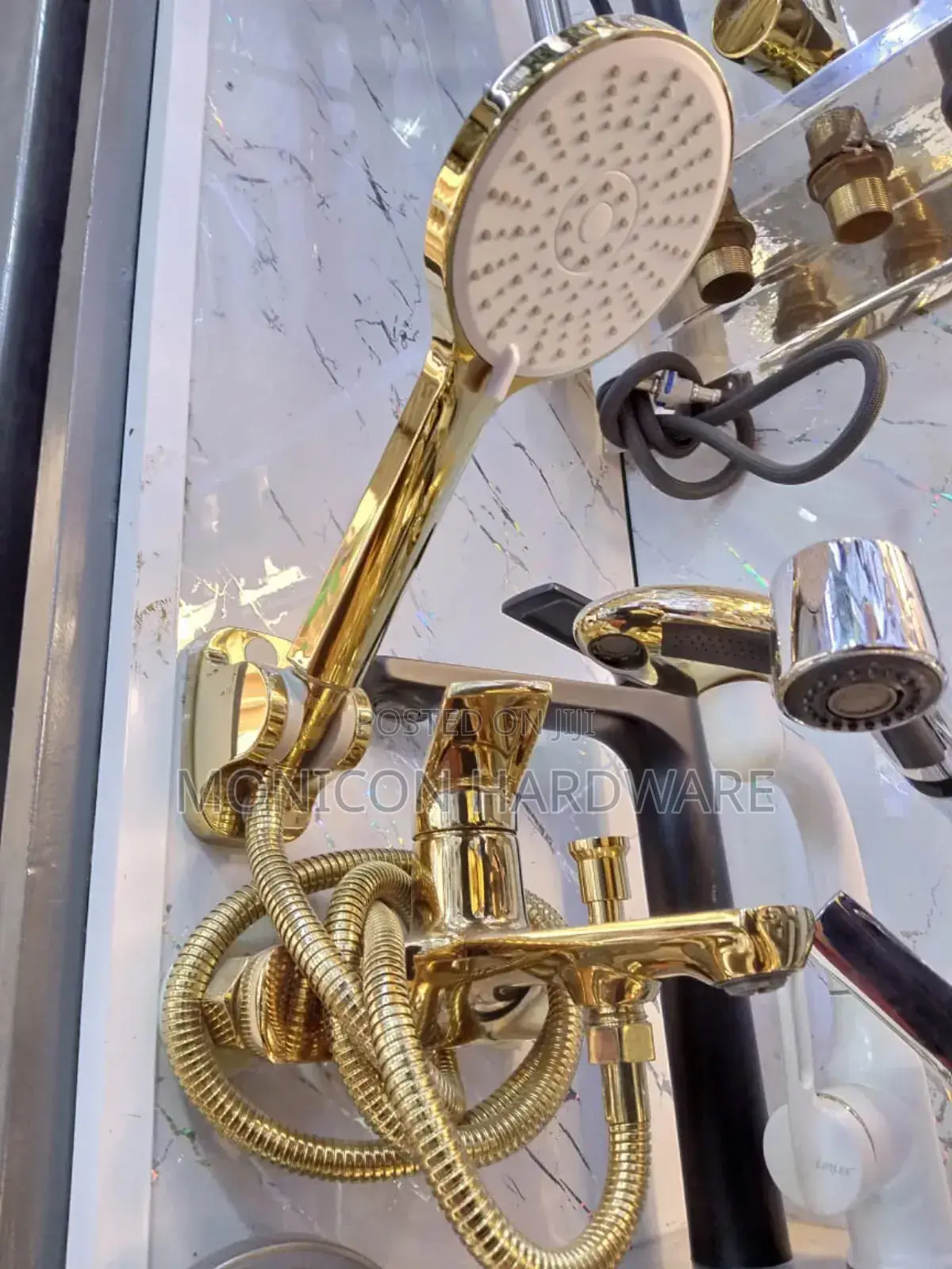 Wall Mounted Bathtub Mixer (Gold in Color)