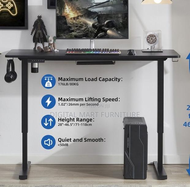 Office Desk: Brown Multi Height Standing Desk - thumbnail 5