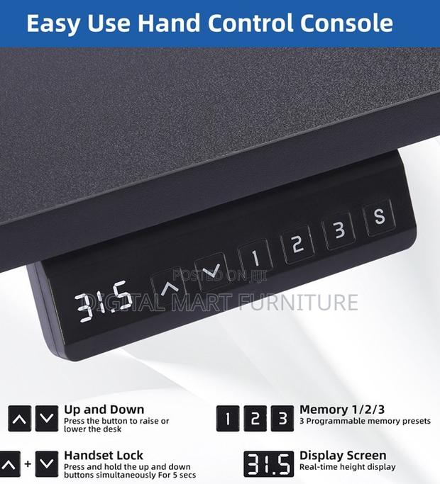 Office Desk: Brown Multi Height Standing Desk - thumbnail 4