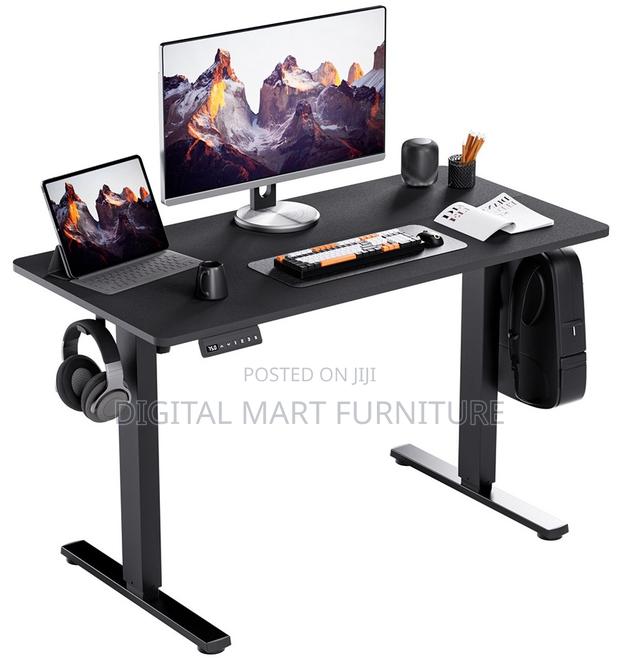 Office Desk: Brown Multi Height Standing Desk - thumbnail 7