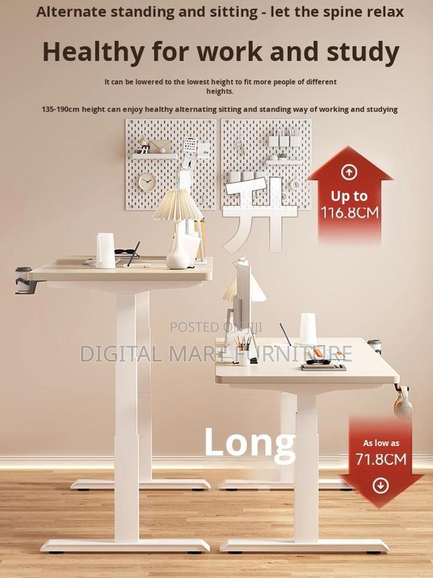 Office Desk: Brown Multi Height Standing Desk - thumbnail 9