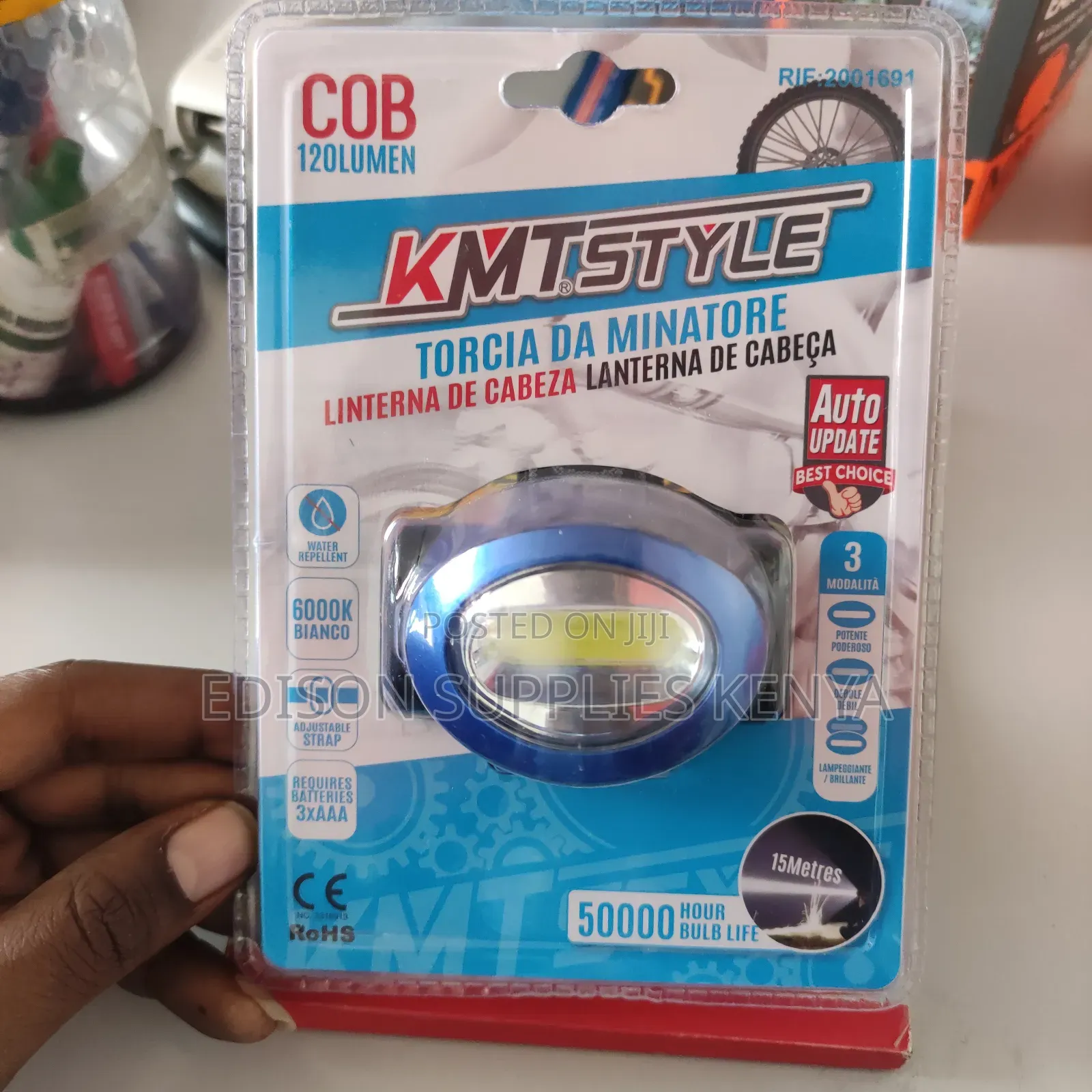 Led Headlamp 3w Head Lamp 150 Lumens Headtorch Battery Powered