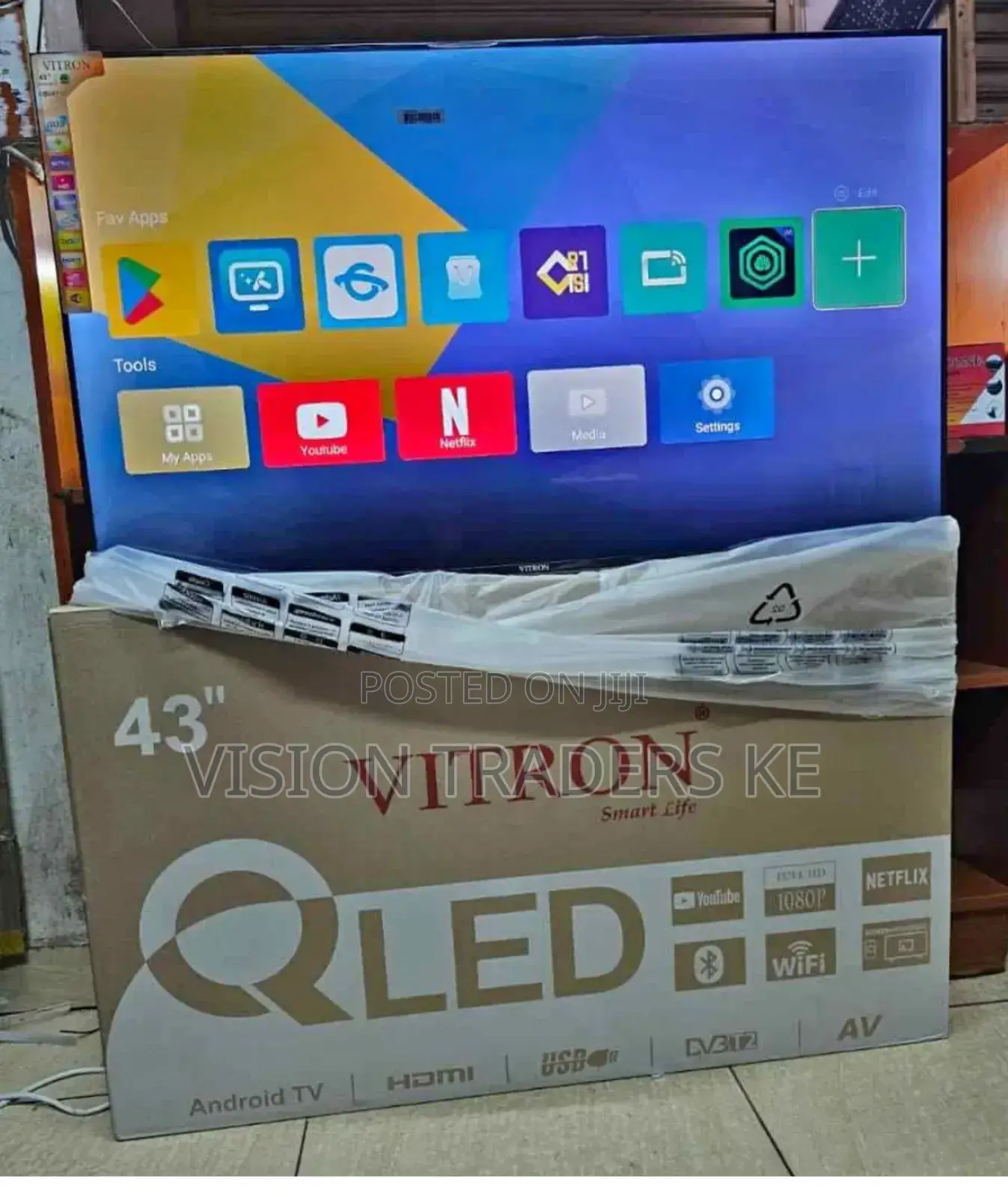 Vitron Smart Qled Frameless Vitron 43 Inches Tv