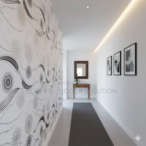 Pure White Floral Wallpaper 0.45×10m – Easy Diy Décor