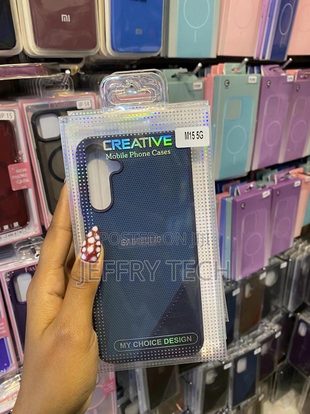 Musxcer Samsung Galaxy M15 Leather Back Phone Case