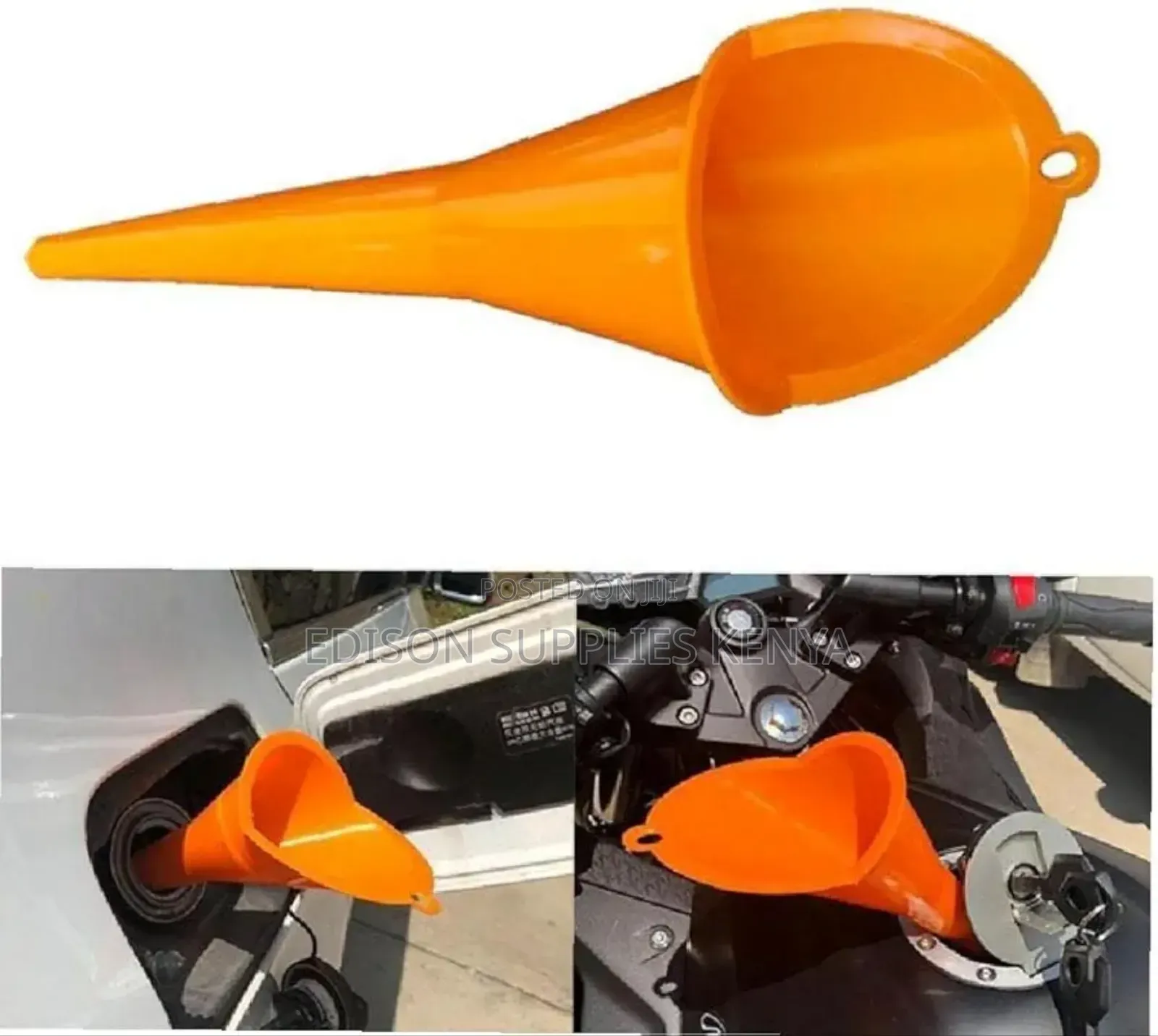 Funnel With Long Neck Stem Pouring Fluids Oil Water Fuel Funnels