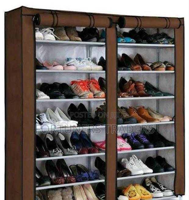 2 Column Shoe Rack With Cover - main view