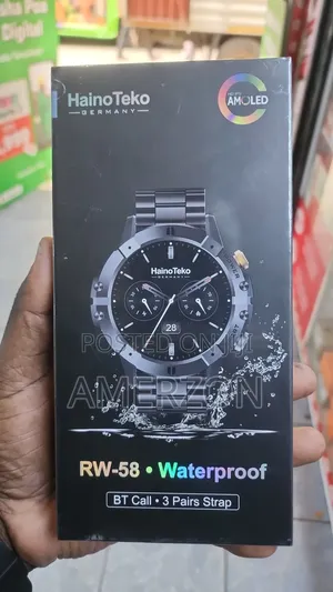 Hainoteko Rw58 Executive Round Smart Watch Scratch Rresistent