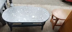 Modern Oval Coffee Table – Elegant Living Room Design